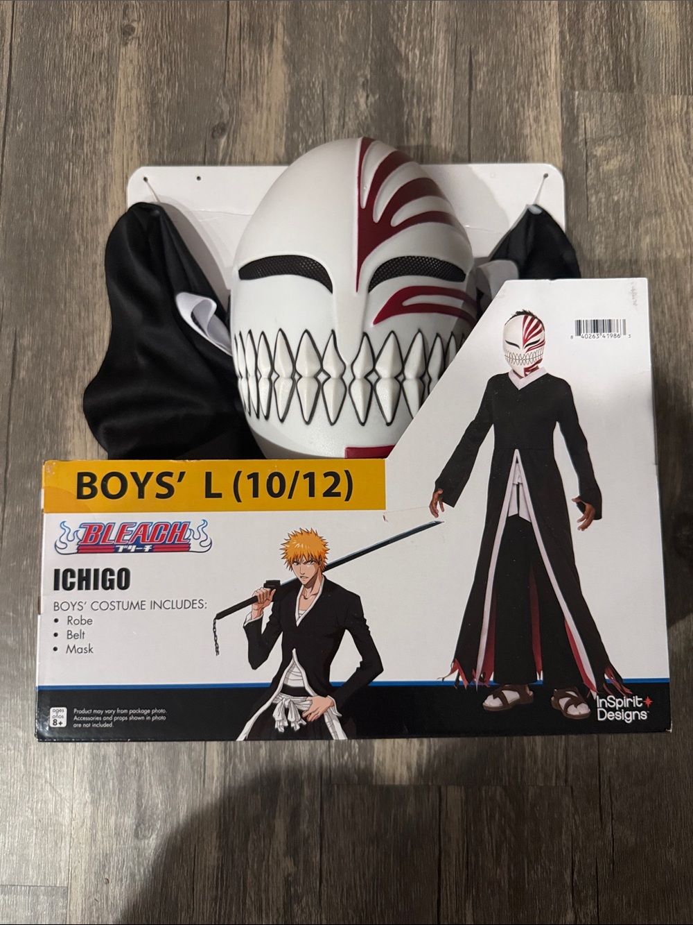 Bleach Ichigo Boys' Anime Halloween Costume - Black, White and Red